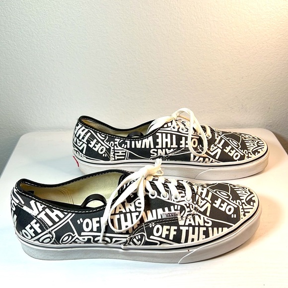 Vans Authentic OTW Repeat Black/True White Men's Classic Skate Shoes Size 12 - Picture 10 of 15